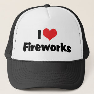 I Love Fireworks Truckerkappe