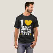 I Love Fission Chips and Yellow Cake Nuclear Engin T-Shirt (Vorne ganz)