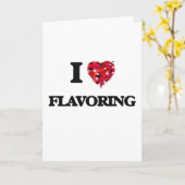 I Love Flavoring Karte (Gelbe Blume)