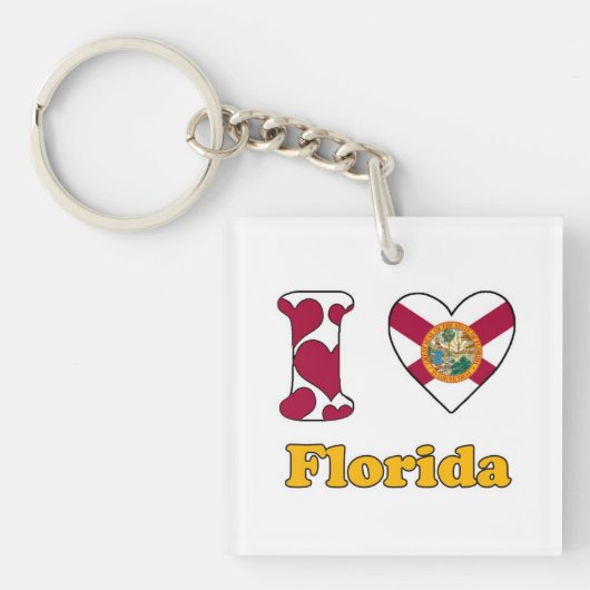I love Florida Schlüsselanhänger (Vorderseite)