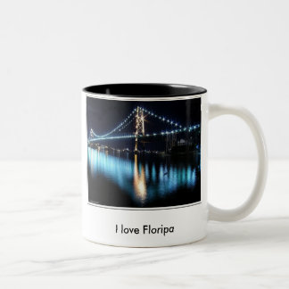 I love Floripa Zweifarbige Tasse
