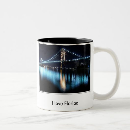I love Floripa Zweifarbige Tasse (Rechts)