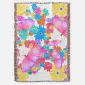 I Love Flowers. Butterfly Dream Decke (Vorderseite Vertikal)