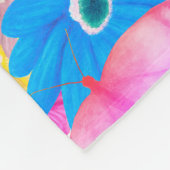 I Love Flowers. Butterfly Dream Fleecedecke (Ecke)