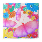 I Love Flowers. Butterfly Dream Fliese (Vorderseite)