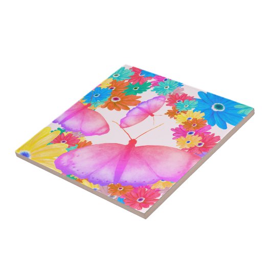 I Love Flowers. Butterfly Dream Fliese (Seite)