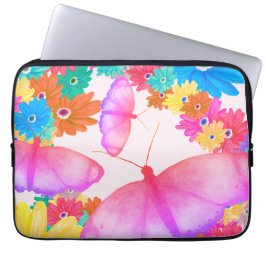I Love Flowers. Butterfly Dream Laptopschutzhülle