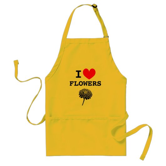I love flowers floral apron for flower lover schürze (Vorne)