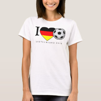 I Love Football Deutschland 2010 Fussball T-Shirt