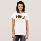 I Love Football Deutschland 2010 Fussball T-Shirt (Vorne ganz)