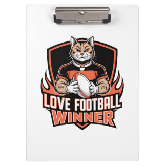 I love football klemmbrett
