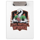 I love football  klemmbrett (Vorderseite)