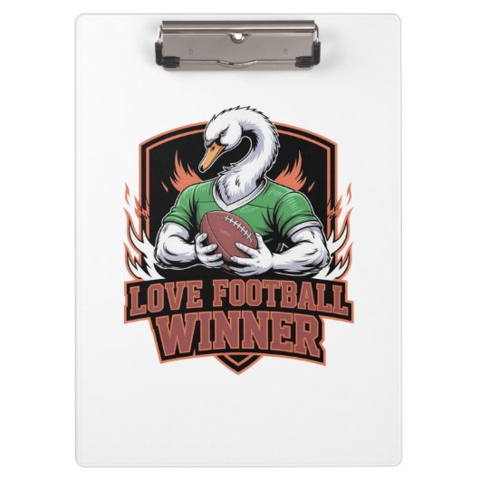 I love football klemmbrett (Vorderseite)