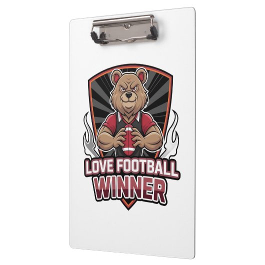 I love football klemmbrett (Links)