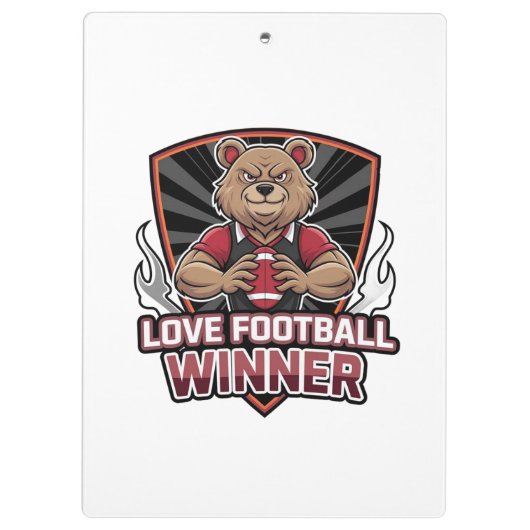 I love football klemmbrett (Rückseite)