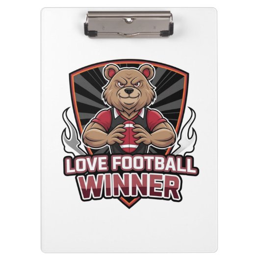 I love football klemmbrett (Vorderseite)