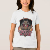 I love football Tri-Blend shirt (Vorderseite)