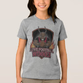 I love football Tri-Blend shirt (Vorderseite)