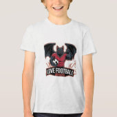 I love football  Tri-Blend shirt (Vorderseite)