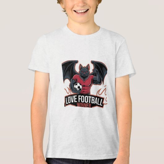 I love football Tri-Blend shirt (Vorderseite)