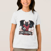 I love football  Tri-Blend shirt (Vorderseite)