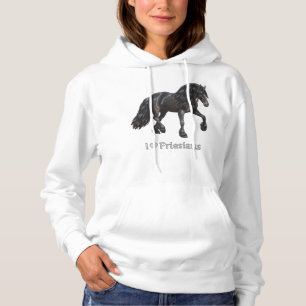 I Love Friesians Black Friesian Draft Horse Lovers Hoodie