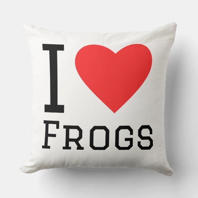 I love frogs kissen (Vorderseite)