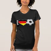 I Love Fussball Deutschland T-Shirt (Vorderseite)