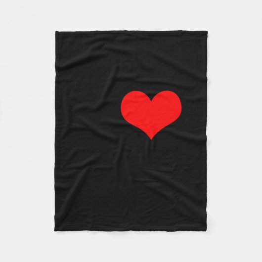 I Love Garage Doors Christmas Red Heart Funny Gift Fleecedecke (Vorderseite)