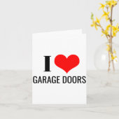 I Love Garage Doors Funny Christmas Red Heart Gift Karte (Gelbe Blume)