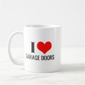 I Love Garage Doors Red Heart Funny Christmas Gift Kaffeetasse (Links)