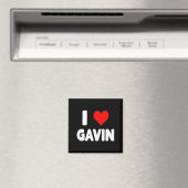 I Love Gavin - Heart  Magnet (In Situ (Geschirrspüler))