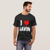I Love Gavin - Heart T-Shirt (Vorne ganz)