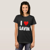 I Love Gavin - Heart  T-Shirt (Vorne ganz)