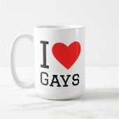 I love gays kaffeetasse (Links)