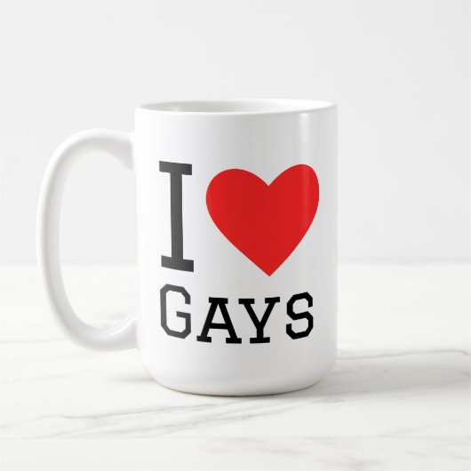 I love gays kaffeetasse (Links)