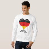 I love German people and Germany country Heart Sweatshirt (Vorne ganz)