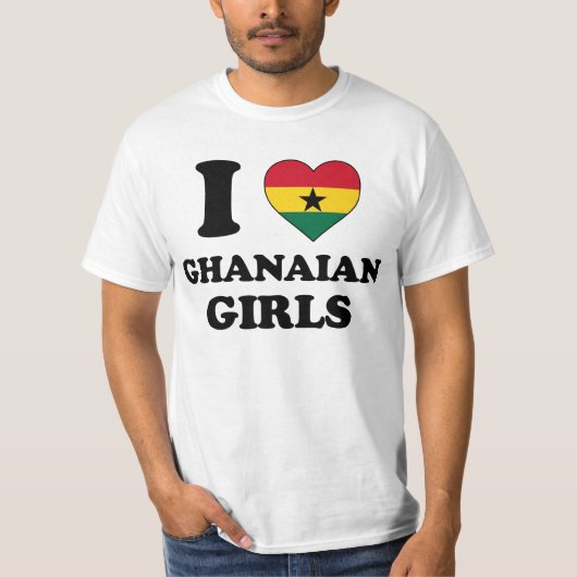 I love Ghanaian Girls T-Shirt (Vorderseite)