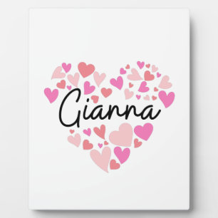 I love Gianna Fotoplatte