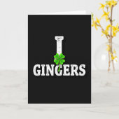 I Love Gingers Lucky Card Karte (Gelbe Blume)