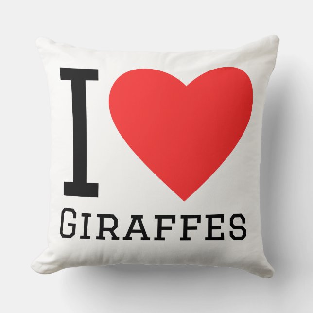 I love giraffes kissen (Vorderseite)