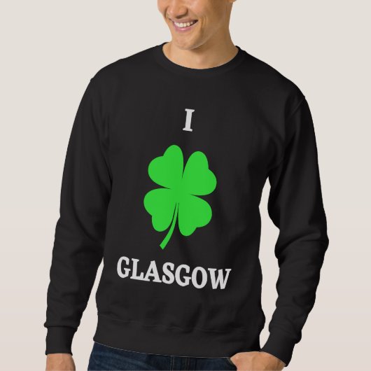 I LOVE GLASGOW SWEATSHIRT (Vorderseite)