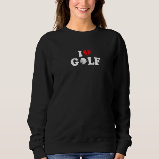 I love Golf Aesthetic Golfer Premium Sweatshirt (Vorderseite)