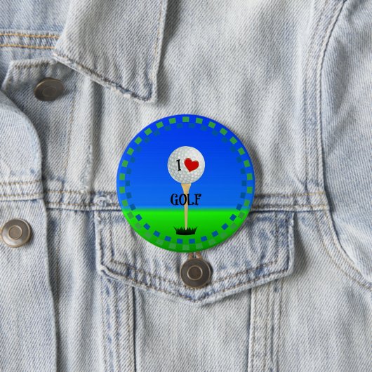 I Love Golf Button (Beispiel)