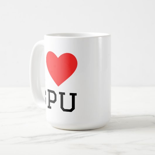 I love gpu kaffeetasse (Vorderseite Links)