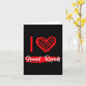 I Love Grand Rads I Heart Grand Rads Karte (Gelbe Blume)