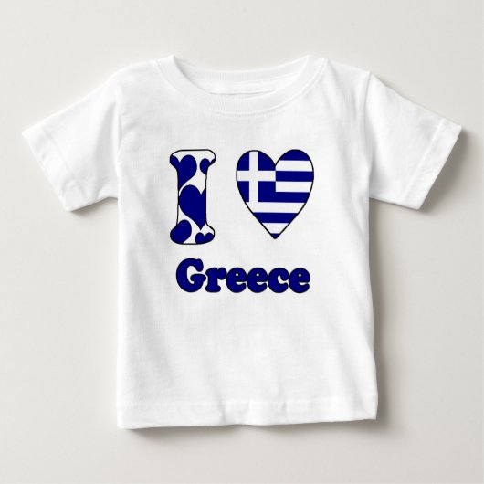 I love Greece Baby T-shirt (Vorderseite)