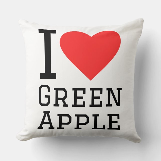 I love green apple kissen (Vorderseite)