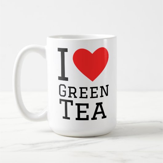 I love green tea kaffeetasse (Links)