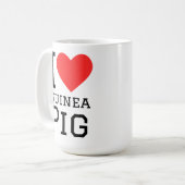 I love Guinea pig Kaffeetasse (Vorderseite Links)
